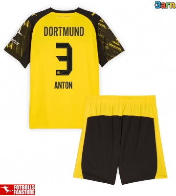 Borussia Dortmund Waldemar Anton #3 Hemmatröja Barn 2025-26 Kortärmad (+ Korta byxor)